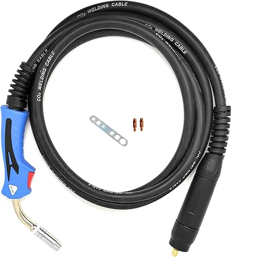ELCAN Torcia per saldatura a filo professionale da 4 metri MIG MAG 25AK con connettore euro per saldatrice a gas semiautomatica raffreddata ad aria (torcia MB25) - Honorern