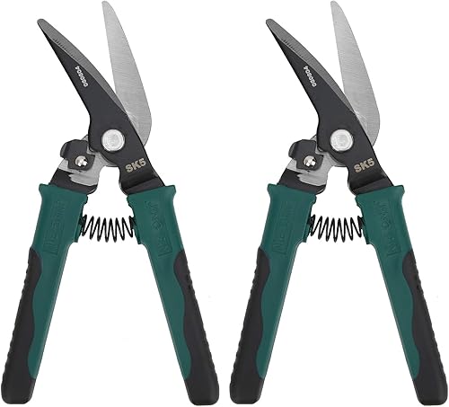 Cesoie da Taglio, Cesoie per Filo, 2 Pezzi Cesoie per Filo Cesoie per Lamiera di Ferro, Tronchesi da Taglio Laterali Multifunzionali a Mano Industriale, Tronchesi per Cavi - Honorern