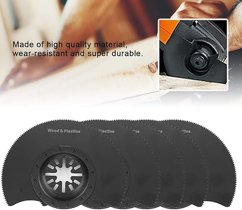 5pcs lame per seghe circolari universale multi attrezzo oscillante accessori per il taglio di metallo in metallo morbido di riparazione di plastica - Honorern