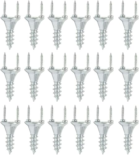 50pcs Chiodi senza giunte del battiscopa in legno massello, Viti autofilettanti a forma di Y Viti autofilettanti del battiscopa Fissaggio della linea del piede (3.5x0.8cm) Argento - Honorern