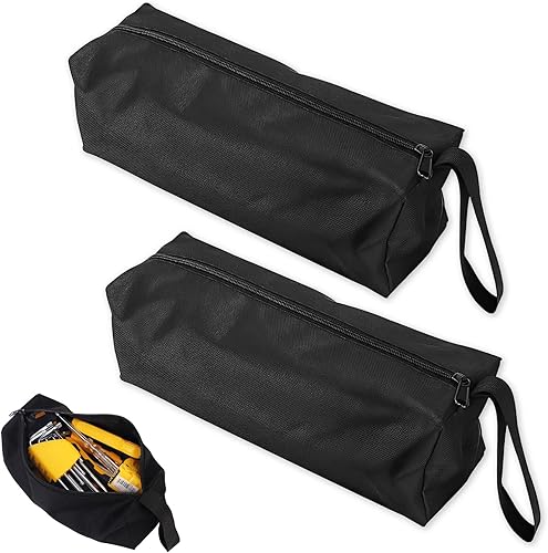 2 Pezzi Borse Per Attrezzi In Tela, Borse Multiuso con Cerniera, Piccole Borse per Attrezzi, Organizer per Cacciaviti, Utensili - Honorern