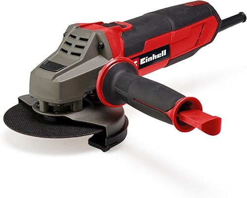 Einhell Smerigliatrice angolare TE-AG 125/1010 (1.010 Watt, diametro disco 125 mm, profondità di taglio 33 mm, protezione antiossidante, impugnatura aggiuntiva, senza disco da taglio) - Honorern