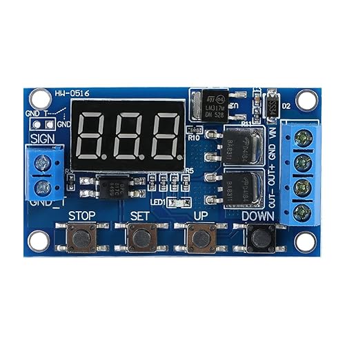 DC 5V - 36V Ritardo Timer di Temporizzazione Turn Off Modulo di Spegnimento Temporizzato dell'Interruttore Relè Timer relè Modulo interruttore timer regolabile - Honorern