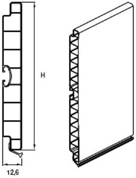 Zoccolo per Mobili e Cucine in Alluminio Altezze 10, 12, 15 cm Lunghezza 300 cm - Dimensione Disponibile: H 15 x 300 cm - Honorern