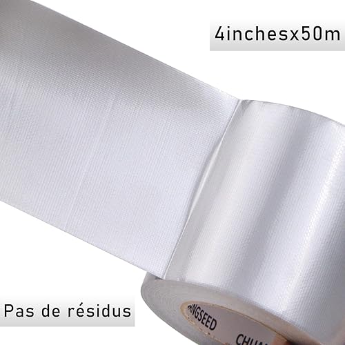 nastri adesivi in tela resistenti grigia 100 mm x 50 m, gaffer large argenté,nastro adesivo americano di riparazione di tenuta,heavy duty duct tape slive,fixation,Riparazione di tende - Honorern