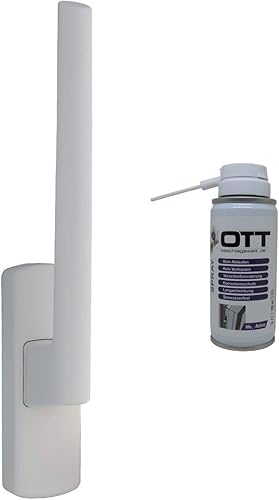 Siegenia PSK - Leva manuale 200 con ottt lag lagswelt, colore: Bianco - Honorern