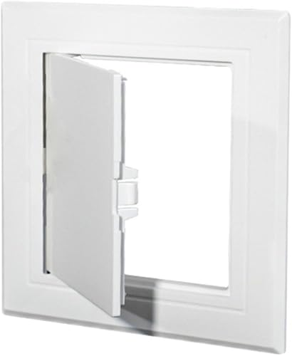 Sportello di ispezione in ABS bianco, apertura di ispezione, porta di ispezione per cartongesso, pareti e soffitti, sportello di manutenzione, 5 misure (150 x 150 mm) - Honorern