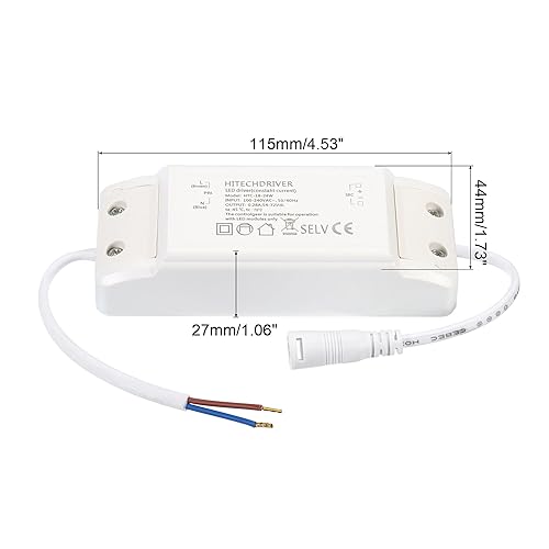 PATIKIL 18-24W 280mA Driver LED Alimentatore, AC 100-240V Uscita 54-72V DC Femmina Connettore Costante Corrente Raddrizzatore Trasformatore Esterno Alimentazione per Lampade LED - Honorern