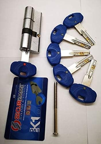 CILINDRO EUROPEO NICHELATO EVO K1 SECUREMME, SISTEMA ANTI-BUMP DUPLICAZIONE LIBERA MISURA 30-50 - Honorern