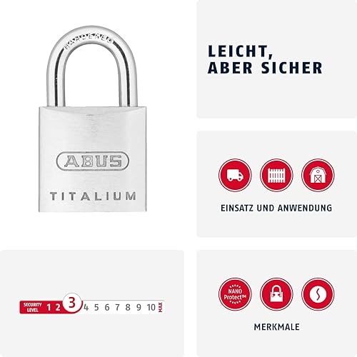 Candado Titalium 20mm llaves iguales - Honorern