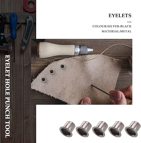 50 Pezzi Occhielli per Guaina Kydex DIY 7 Mm Rivetto Parti di Utensili Manuali Kit di Strumenti per Perforazione un Occhiello - Honorern