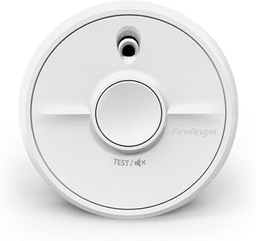 FireAngel SB5-INT Allarme Antincendio - Rilevatore Fumo Ottico per Casa con Batteria - Sensore Fumo Precoce - 90 x 35 mm - Bianco - Honorern