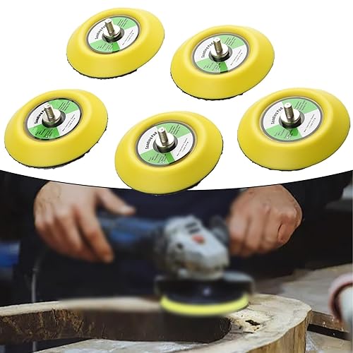 Platorello M6 per levigatura e lucidatura, confezione da 5 per tamponi, 3 75 mm di diametro - Honorern