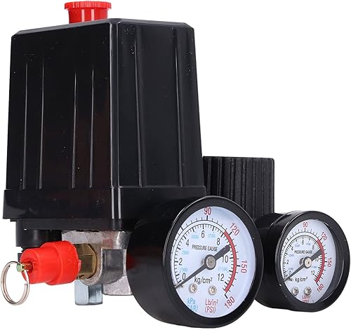 Pressostato, valvola di controllo del compressore d'aria 4 fori 220V 380V Normalmente chiuso 20A Regolazione della tensione per la sostituzione - Honorern