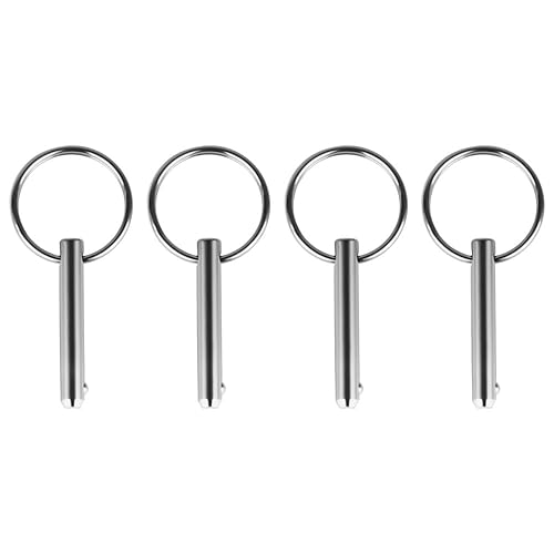 Perni a Sgancio Rapido, 4 Pezzi Tirare Perno Rapidi in Acciaio Inossidabile 316, Pin di Bloccaggio Accessori per Barche Cerniere di Coperta Yacht Camper - Honorern