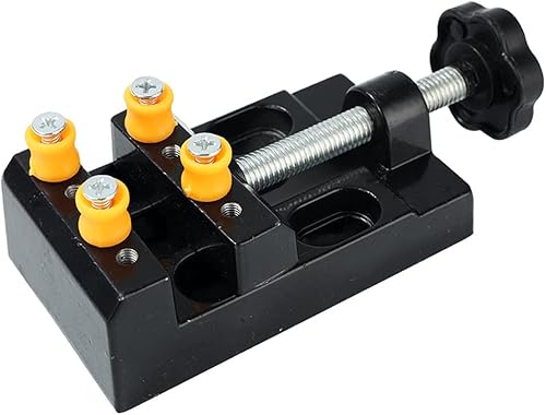 Mesee Mini Morsetto Piatto da Tavolo Regolabile, Morsetto Piatto da Banco, Morsa da Tavolo per Trapano in Lega, Strumento di Intaglio Regolabile per Fisso Scultura - Honorern