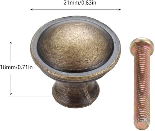 10 pezzi mobili vintage retrò armadio porta armadio cassetto tirare maniglie e manopole con viti bronzo (C-Distanza foro 90mm) - Honorern