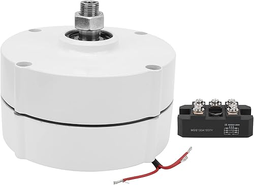 400 W Generatore A Magnete Permanente 550r/m 3 Fasi AC Generatore A Magnete Permanente In Lega di Alluminio Borsette Motore Elettrico Generatore Forniture Industriali(Con Raddrizzatore 12V) - Honorern