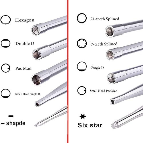 Kit di attrezzi per la regolazione del carburatore, 10 pezzi, per motosega Weedeater - Honorern