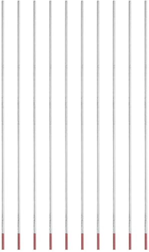 Tiro con elettrodo di tungsteno Asta per Tori torio professionale 2% Thoriated per saldatrice Tig, WT20, rosso(2.0mm*160mm) - Honorern
