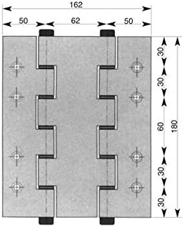 Cerniera a molla doppia azione in alluminio per porte a vento ART.138 IBFM COPPIA verniciato Bianco - Honorern