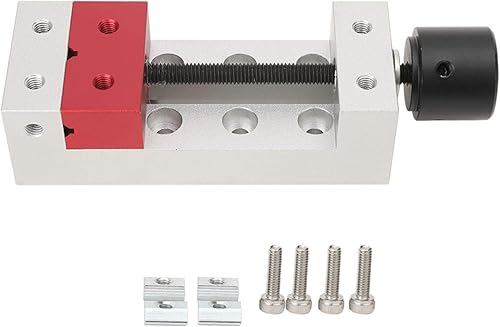 Mini Morsetto Piatto, 50 mm Morsa da Banco in Alluminio Universale Morsa Piatta per Morsa Trapano - Honorern