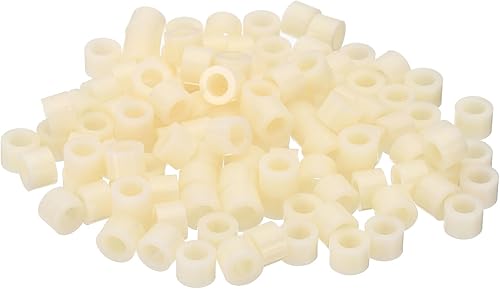 Distanziali Abs Presa Elettrica, 120 Pz 4.2mm ID, 7mm OD, 5mm Lunghezza Assortimento Distanziatori Rondelle Plastica Rotondi Senza Filettati, Distanziatori Presa per Viti M4 - Honorern