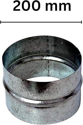 Weedness, raccordo di collegamento da 200 mm, riduttore per tubo di scarico, tubo di scarico, tubo di ventilazione, tubo di ventilazione, tubo di ventilazione per interni - Honorern