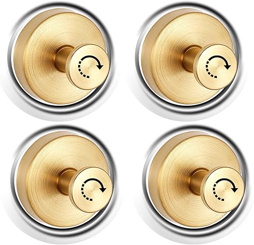 Ganci a ventosa, impermeabili, rimovibili e riutilizzabili, autoadesivi per bagno, cucina (oro 4) - Honorern