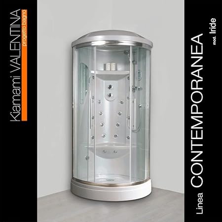 Cabina box doccia idromassaggio 70x90 con bagno turco | Iride - Honorern