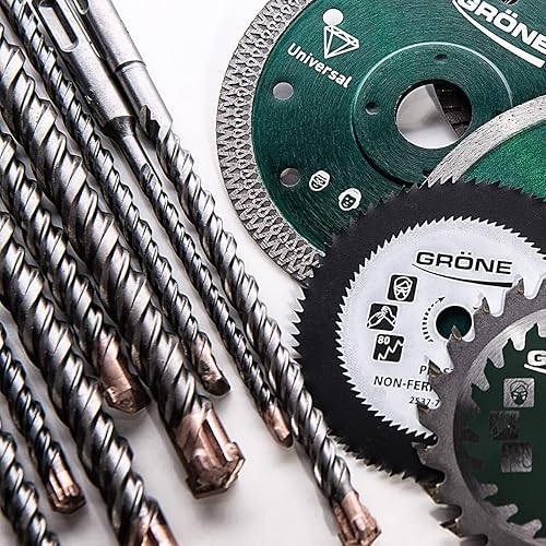 SDS Max Punta per Martello Perforatore – Scanalatura Quadrupla – Flessibile e Resistente – Martelli Perforatori SDS Max – per Cemento Armato – 600x22 mm - Honorern