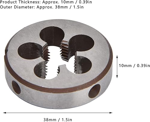 Filiera filettata G1/4 in lega di acciaio a 5 fori per trucioli, utensile accessorio preciso per la filettatura di tubi - Honorern