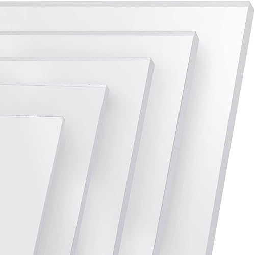 Pannello in vetro acrilico, 24 x 35 cm, taglio su misura, spessore 2 mm, resistente al burch, resistente ai raggi UV, vetro acrilico su entrambi i lati con pellicola protettiva - Honorern