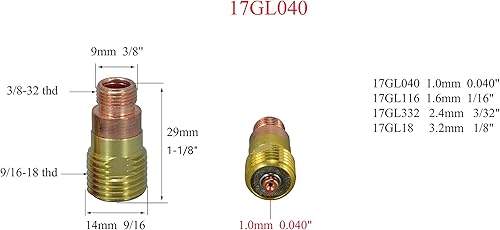 RIVERWELD TIG Tobby gas gal collet body clear quart huger Quarzo vetro tazza#4#5#6#7#8#10#12#12 Kit dimensioni assortite sr wp 17 18 26 tig Torcia di saldatura 33pcs - Honorern