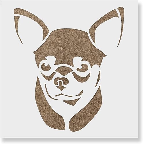 Stencil a forma di chihuahua, 30,5 x 30,5 cm - Honorern