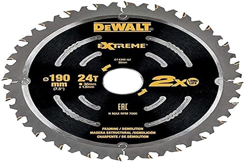 DeWalt DT4395-QZ Demo Blade 24T Extreme, 190 x 30 mm - Honorern