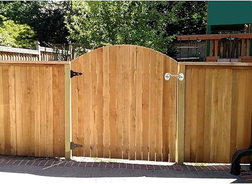 CHUANGOU Ganci per Finestre Ganci in Acciaio Inox per Cabina, Ganci Cabina con Chiusura a Occhiello, per Porta Fienile, Armadio, Finestra, con Viti di Montaggio,110mm - Honorern