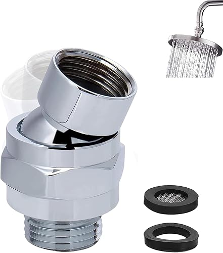 Connettore Doccia Giunto sferico, Giunto Sferico per Doccetta Snodo per Soffione Alta Qualità Snodo per Soffione per Collegare Soffioni Doccia e Tubi Dell'acqua - Honorern