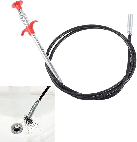 Gancio pulizia lavandino, Pinze Flessibili per Artigli da 300cm Retrattile Artiglio Pulito con 4 Artigli Pinza Telescopica Prendi Oggetti per la Pulizia Dei Tubi per Cucina, Bagno e Fogne - Honorern