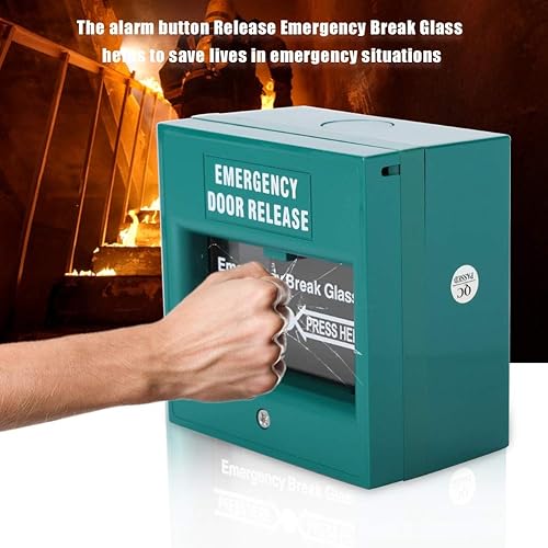 Pulsante di Emergenza per Rilascio Porta, Pulsante di Allarme per Uscita di Emergenza Antincendio, Pulsante di Allarme Antifurto per Sicurezza Fomestica - Honorern