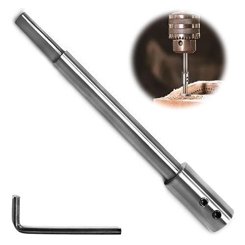 Prolunga per trapano extra lunga, 169 mm, compatibile con punte Forstner con attacco da 3/8', per frese piatte, per fresature e aperture particolarmente profonde - Honorern