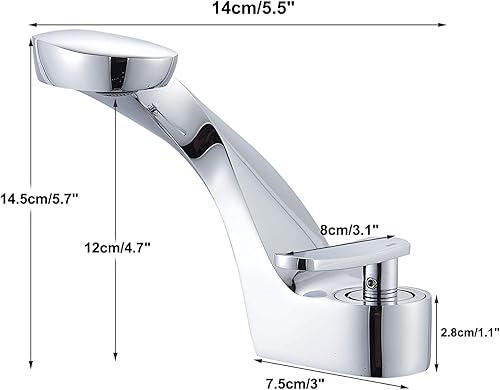 Rubinetto per bagno cromato miscelatore monocomando per lavabo ad alta pressione per bagno - Honorern