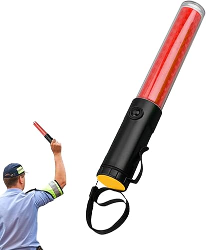 torcia elettrica di traffico, traffico, luce aeroportuale ricaricabile | s controllo del traffico LED da 10 pollici, segnale di avvertimento con clip per l'aeroporto, l - Honorern