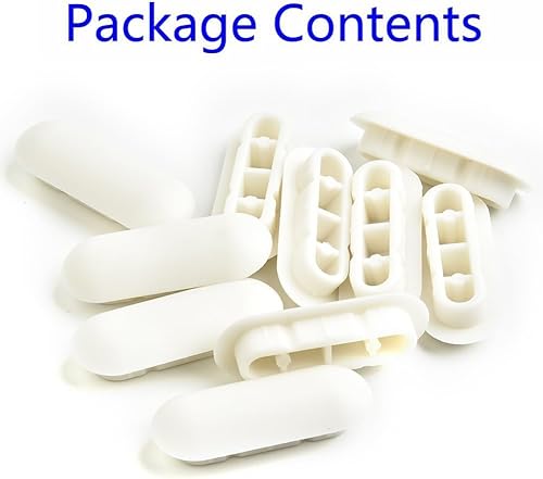 Set di 10 Cuscinetti Paracolpi Bianchi per Sedile WC, in ABS e TPE, Set da 10 Pezzi (10 cuscini per copertura superiore) - Honorern