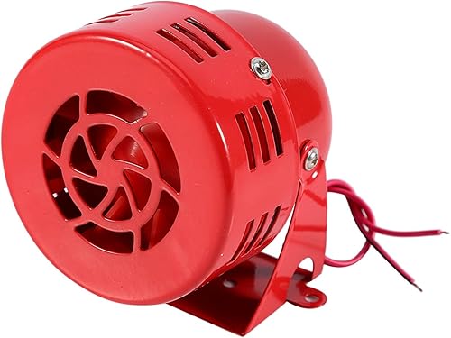 Tromba D'aria, Sirena Raid Aereo 12v 12V Camion Auto Elettrica Motocicletta Air Raid Sirena Allarme Corno Forte 50s Corno Raid Aereo Rosso - Honorern