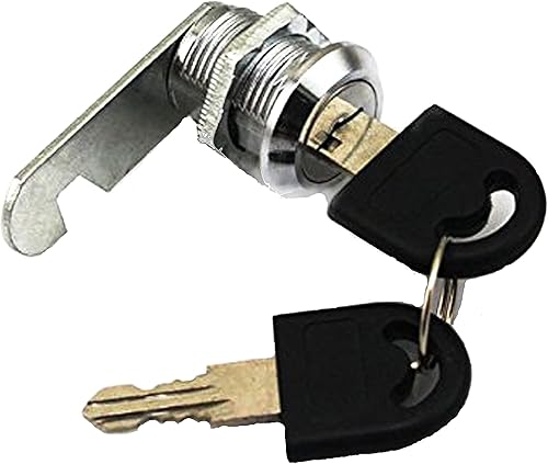 serratura per armadietto, a camma, per le porte, gli armadi, gli armadietti e le cassette della posta, da 16 mm, 20 mm, 25 mm, 30 mm, con chiavi, 16mm Drawer lock - Honorern