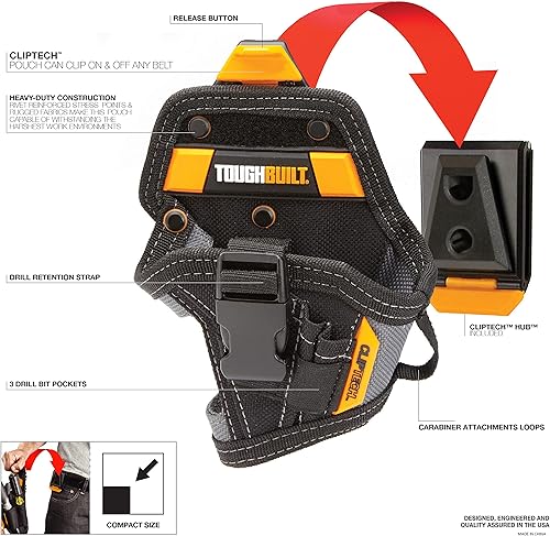 Fondina per trapano Toughbuilt agli ioni di litio, TB-CT-20-S - Honorern