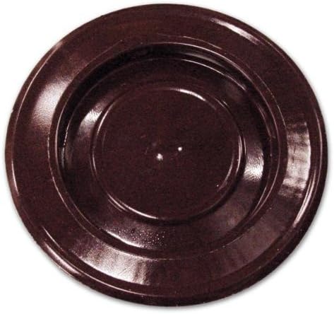 Rosone con Coperchio per Tubi Stufa Ø 8 cm Marrone in lamiera porcellanata - Honorern