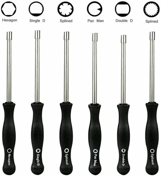 Set di 6 cacciaviti per carburatore a carboidrati, cacciaviti per carburatore, per regolazione carburatore, Modelli di utensili per la regolazione del cacciavite esagonale - Honorern
