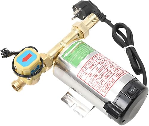 ECUTEE Pompa Automatica Booster Acqua 100W, Pompa di Circolazione Pompa dell'Acqua Calda Booster con Interruttore Automatico Flusso d'Acqua, Pompa di Pressione per Doccia Domestico, 16L/Min - Honorern
